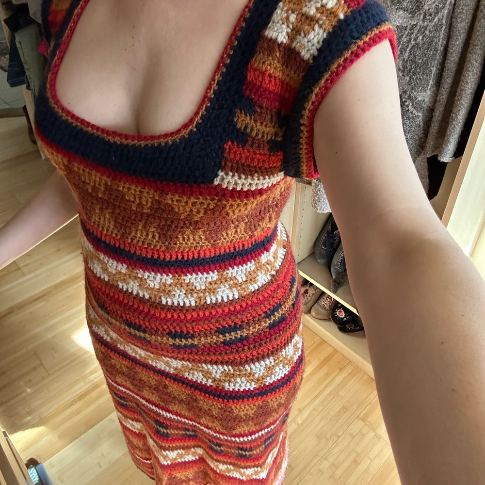 Afghan handsome wool dress
